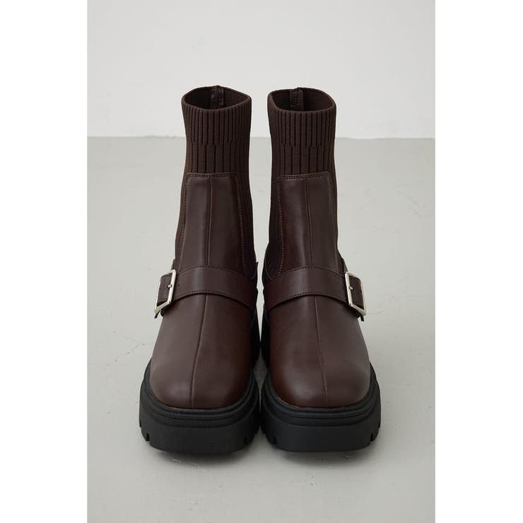 ベルトデザイントラックソールソックスブーツ | AZUL BY MOUSSY | 詳細画像20 