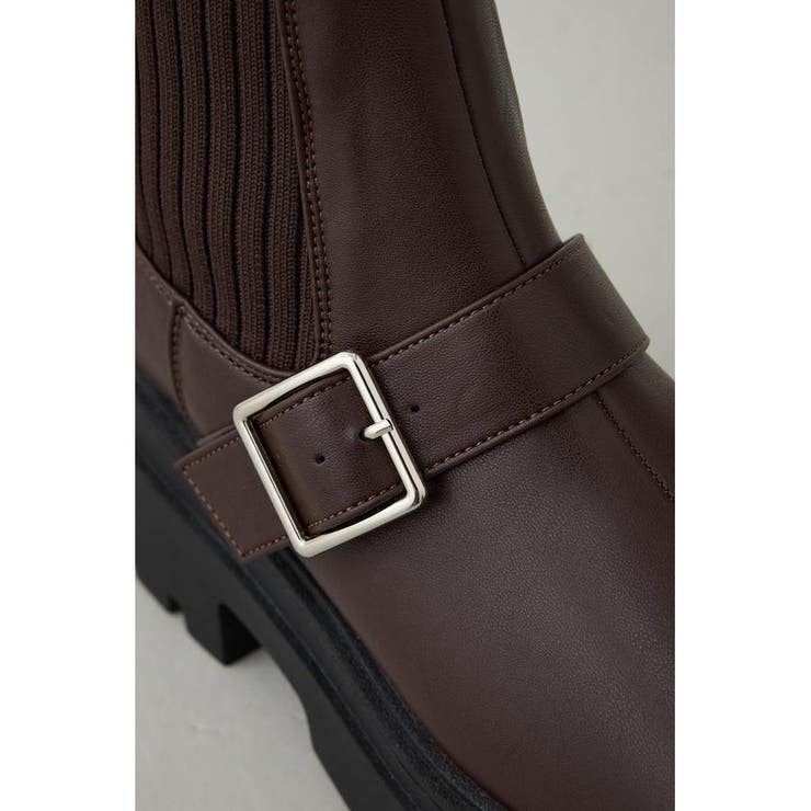 ベルトデザイントラックソールソックスブーツ | AZUL BY MOUSSY | 詳細画像22 