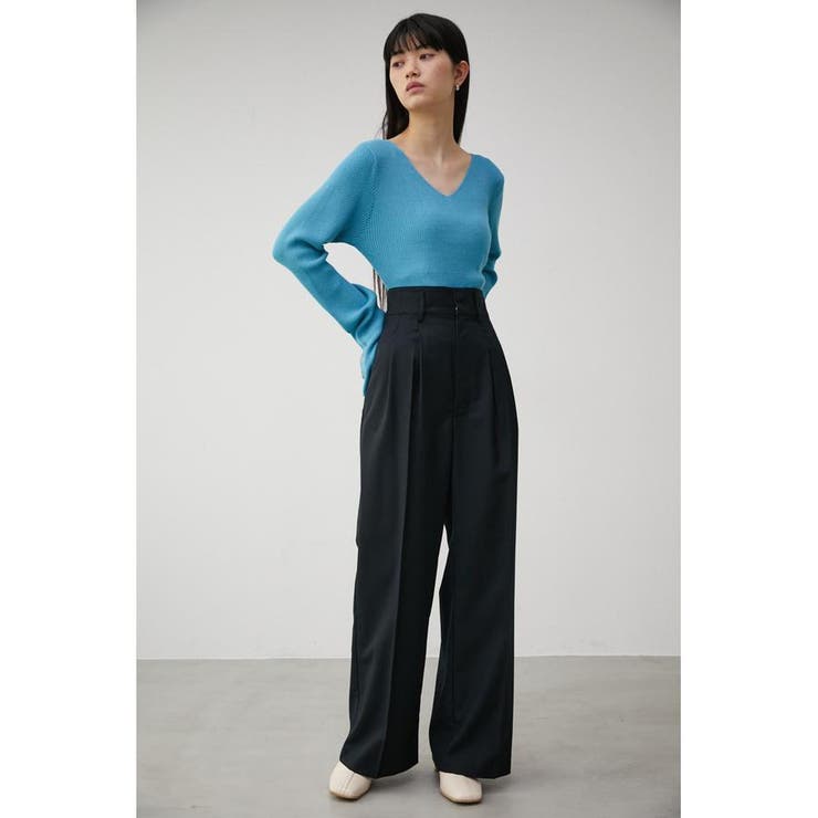 FRONT DARTS HIGH WAIST PANTS | AZUL BY MOUSSY | 詳細画像13 