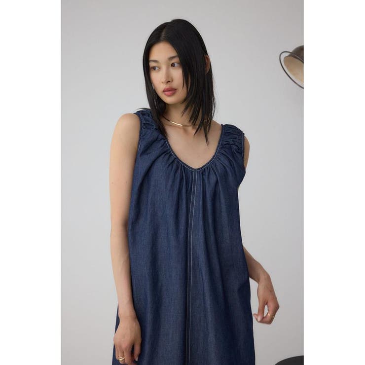 前後2WAYバルーンギャザーワンピース | AZUL BY MOUSSY | 詳細画像16 