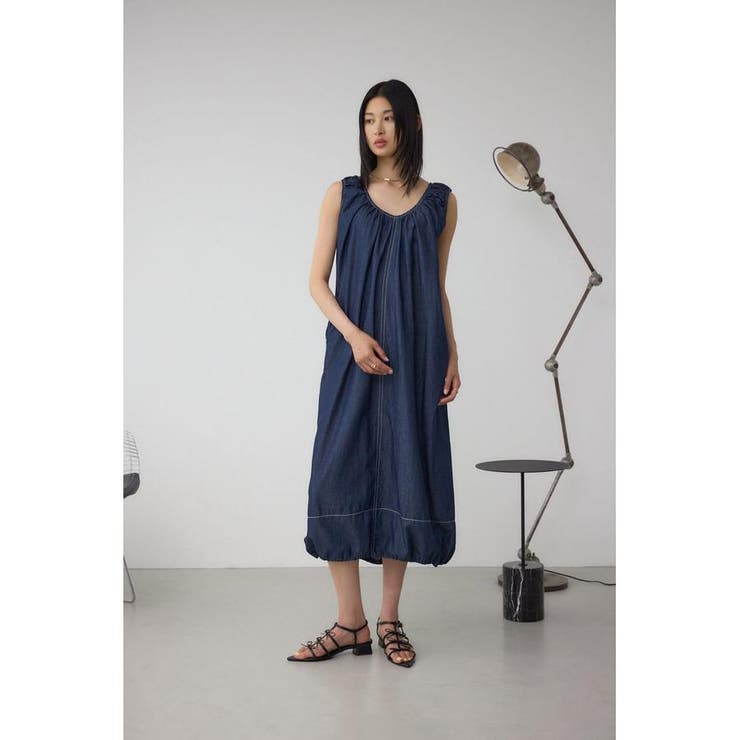 前後2WAYバルーンギャザーワンピース | AZUL BY MOUSSY | 詳細画像18 