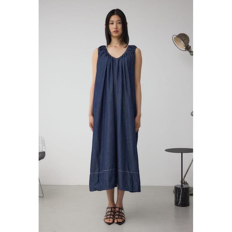 前後2WAYバルーンギャザーワンピース | AZUL BY MOUSSY | 詳細画像19 