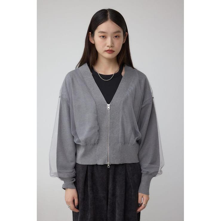 チュールドッキングニットカーディガン | AZUL BY MOUSSY | 詳細画像27 