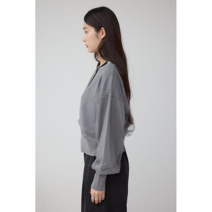 チュールドッキングニットカーディガン | AZUL BY MOUSSY | 詳細画像28 