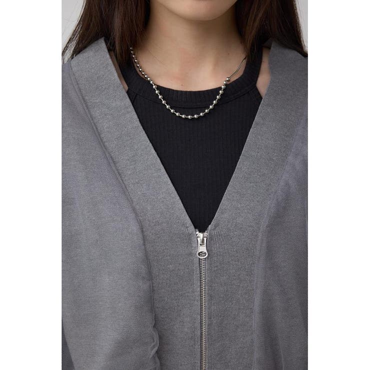 チュールドッキングニットカーディガン | AZUL BY MOUSSY | 詳細画像30 