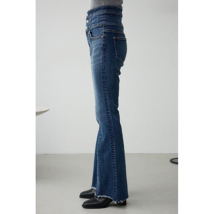 AZUL DENIM ハイウエストボタンフレアデニム | AZUL BY MOUSSY | 詳細画像6 