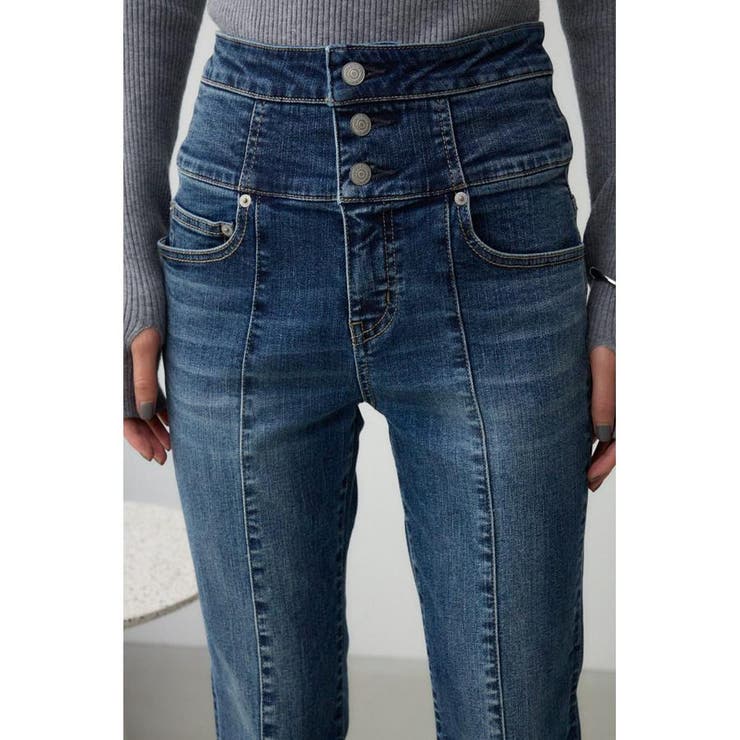 AZUL DENIM ハイウエストボタンフレアデニム | AZUL BY MOUSSY | 詳細画像8 