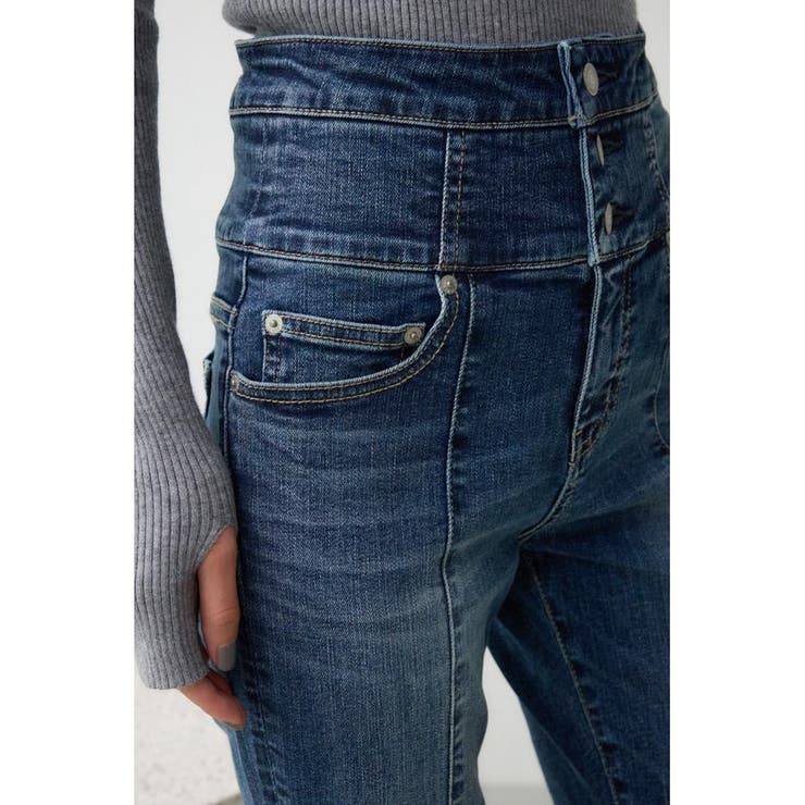 AZUL DENIM ハイウエストボタンフレアデニム[品番：AZLW0023051