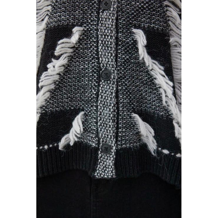 フリンジニットカーディガン | AZUL BY MOUSSY | 詳細画像10 