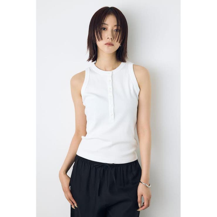 ヘンリーネックタンクトップ | AZUL BY MOUSSY | 詳細画像1 