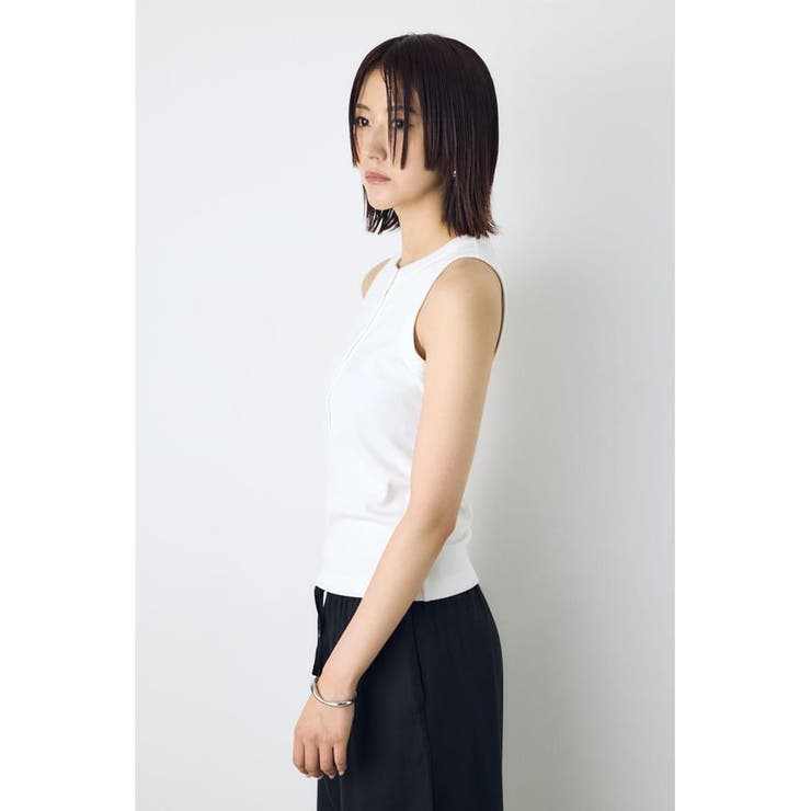 ヘンリーネックタンクトップ | AZUL BY MOUSSY | 詳細画像3 