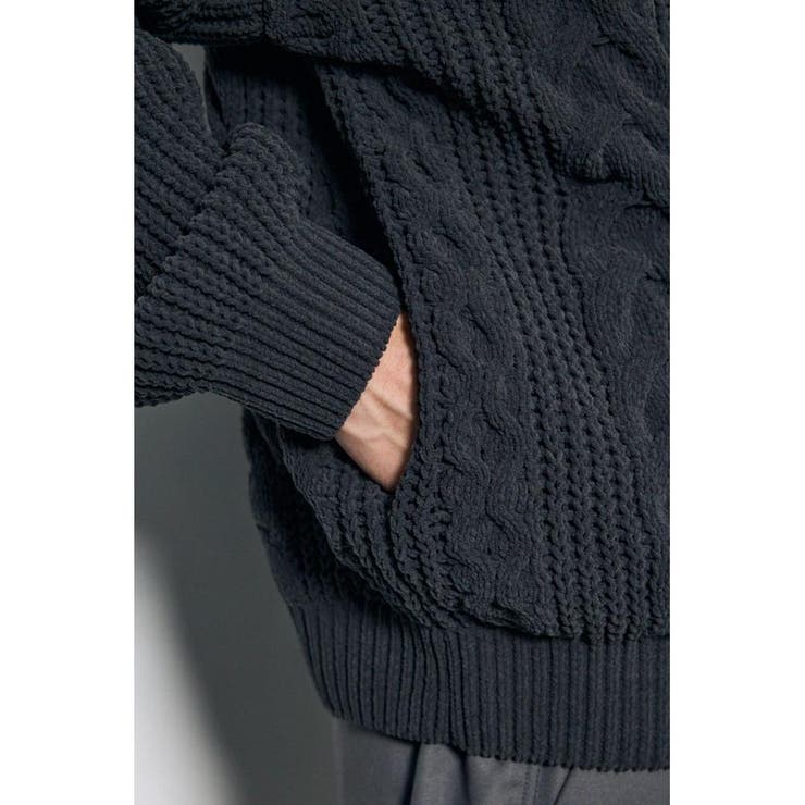 ジップアップニットフーディー | AZUL BY MOUSSY | 詳細画像41 