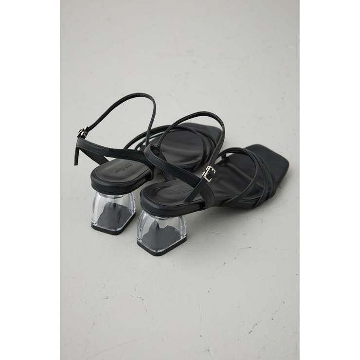 クリアヒールナローストラップサンダル | AZUL BY MOUSSY | 詳細画像6 