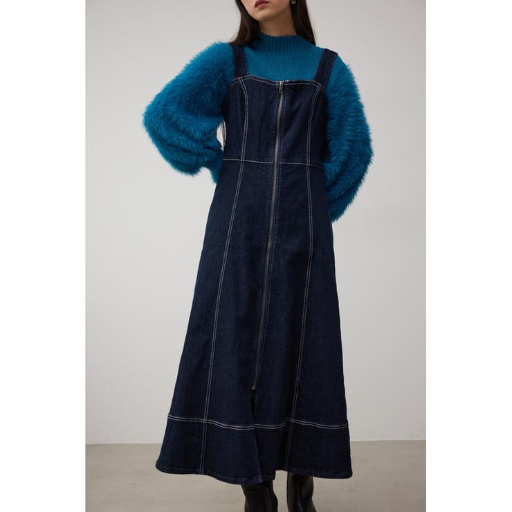 ジップアップジャンパースカート[品番：AZLW0021465]｜AZUL BY MOUSSY