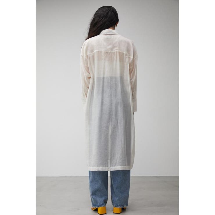 SHEER LONG SHIRT | AZUL BY MOUSSY | 詳細画像7 