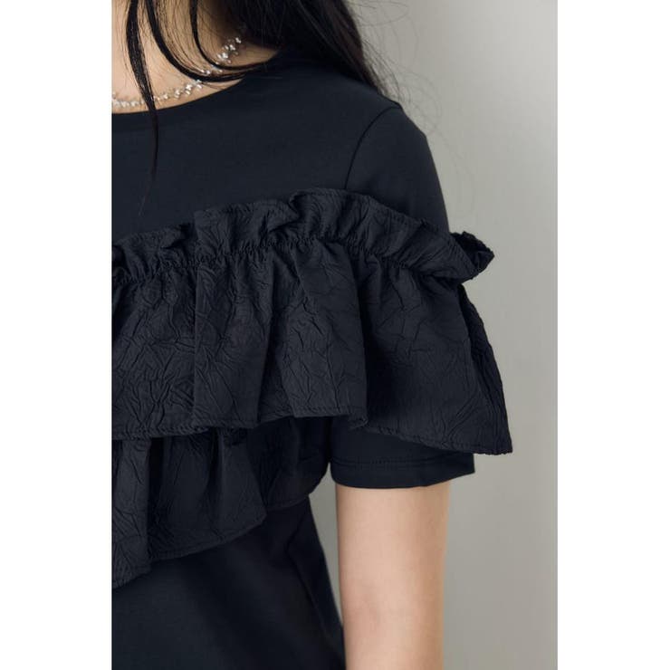フリルデザインカットトップス | AZUL BY MOUSSY | 詳細画像17 