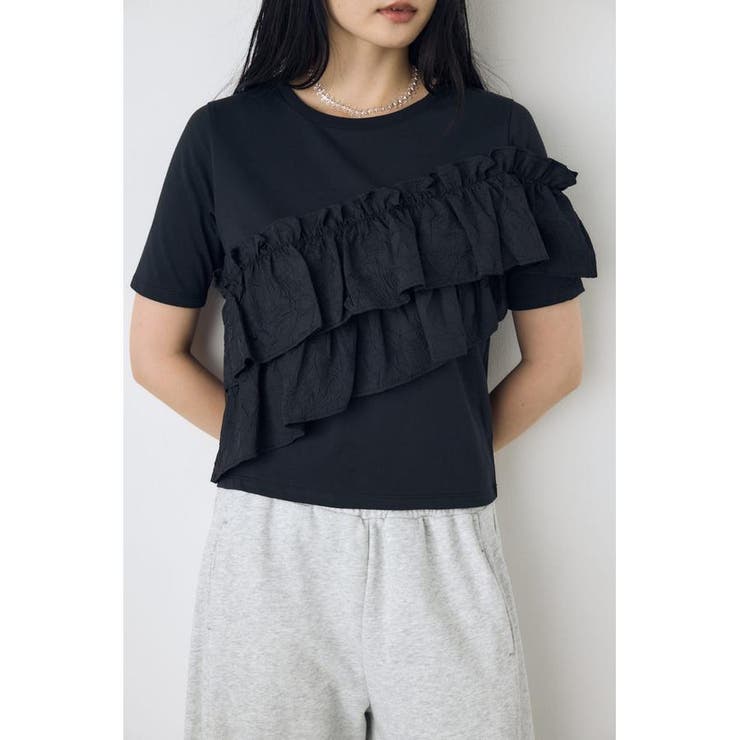 フリルデザインカットトップス | AZUL BY MOUSSY | 詳細画像11 