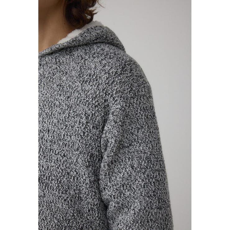 ガーターボアジップニット フーディー | AZUL BY MOUSSY | 詳細画像25 