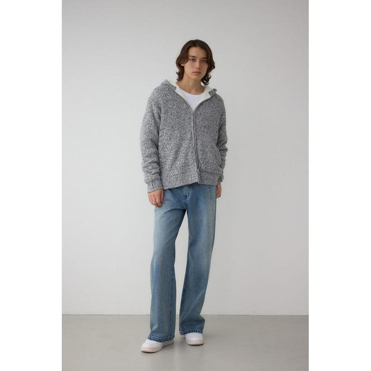 ガーターボアジップニット フーディー | AZUL BY MOUSSY | 詳細画像19 