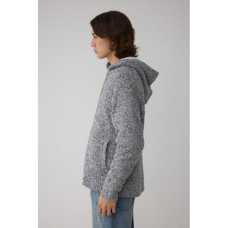 ガーターボアジップニット フーディー | AZUL BY MOUSSY | 詳細画像21 