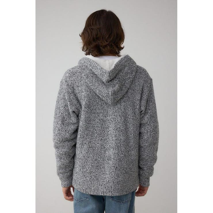 ガーターボアジップニット フーディー | AZUL BY MOUSSY | 詳細画像22 