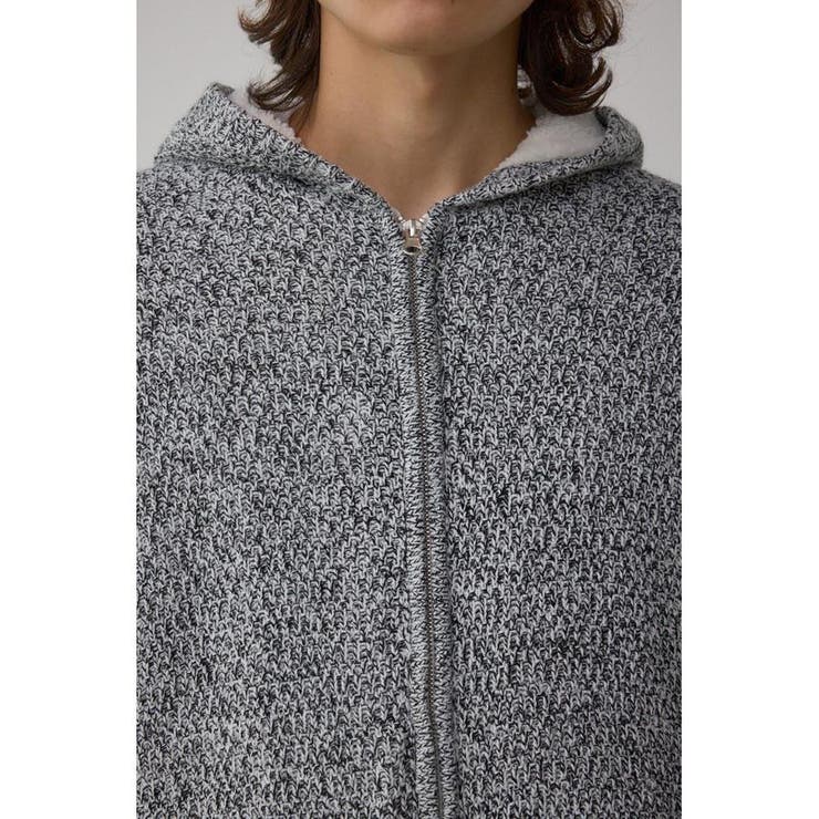 ガーターボアジップニット フーディー | AZUL BY MOUSSY | 詳細画像23 