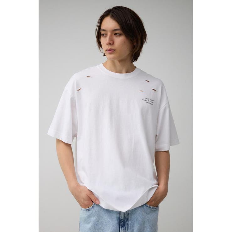 ピグメントダメージTシャツ | AZUL BY MOUSSY | 詳細画像2 