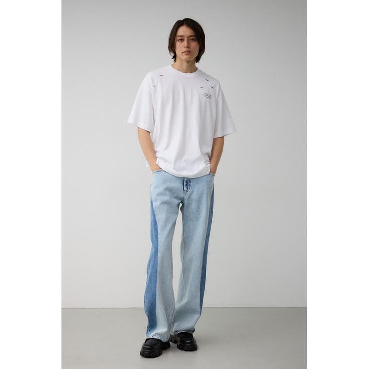 ピグメントダメージTシャツ | AZUL BY MOUSSY | 詳細画像3 