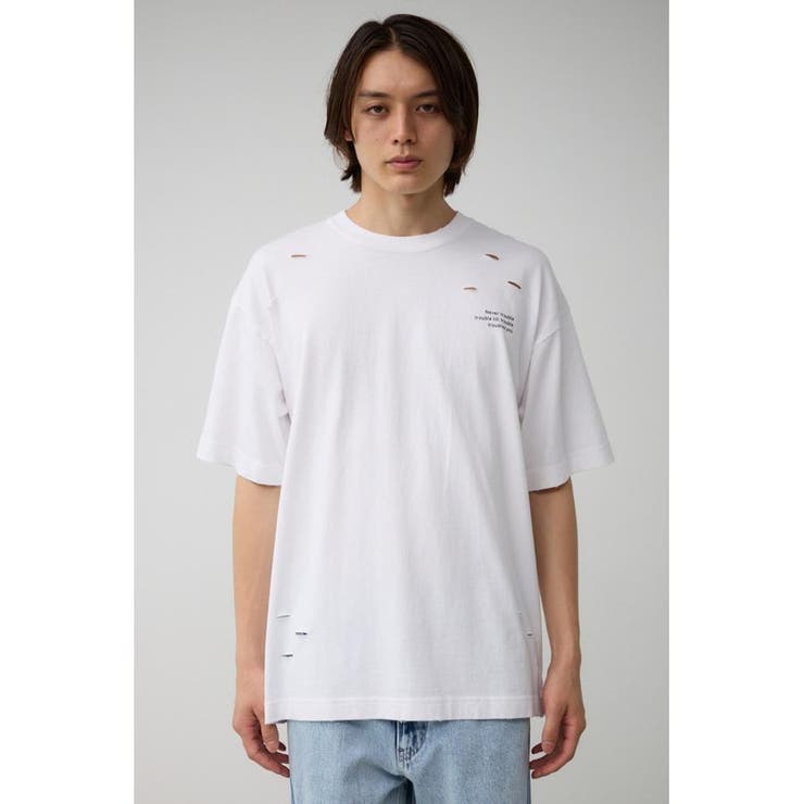 ピグメントダメージTシャツ | AZUL BY MOUSSY | 詳細画像4 