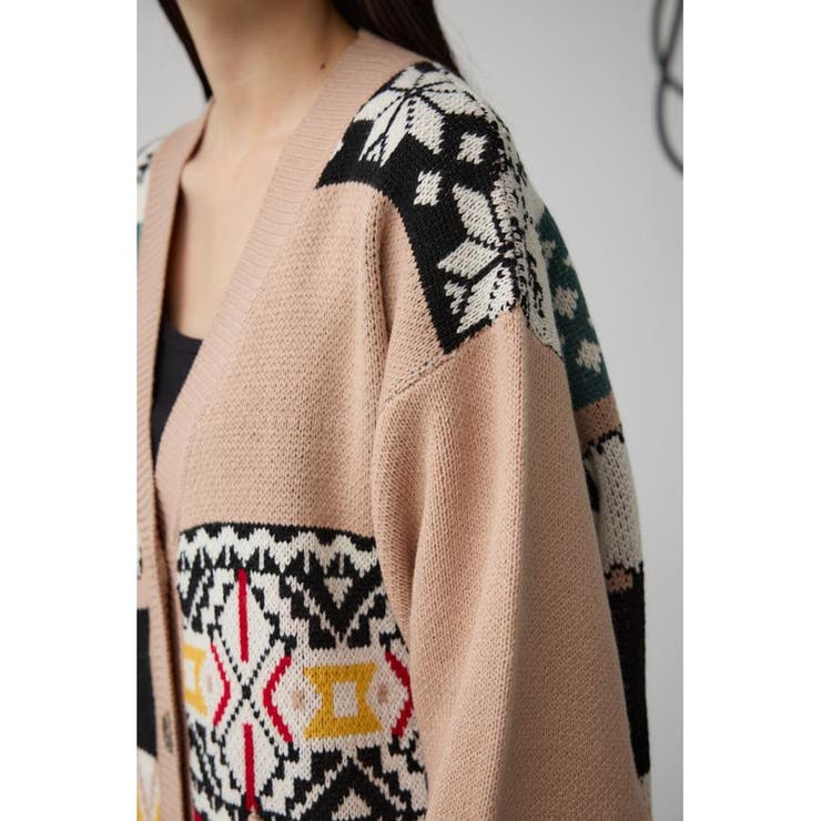 パッチワークカーディガン | AZUL BY MOUSSY | 詳細画像8 