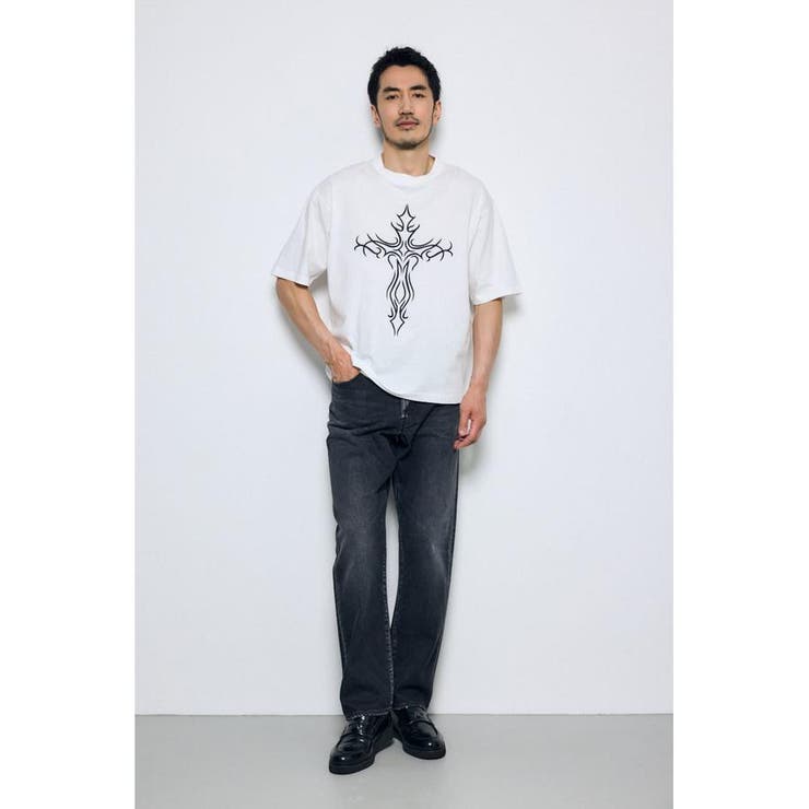 クロスモチーフTシャツ | AZUL BY MOUSSY | 詳細画像4 