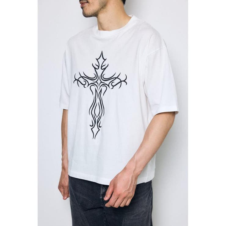 WHT | クロスモチーフTシャツ | AZUL BY MOUSSY