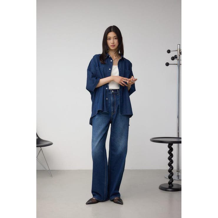 C/T冷感イージーワイドデニム | AZUL BY MOUSSY | 詳細画像14 