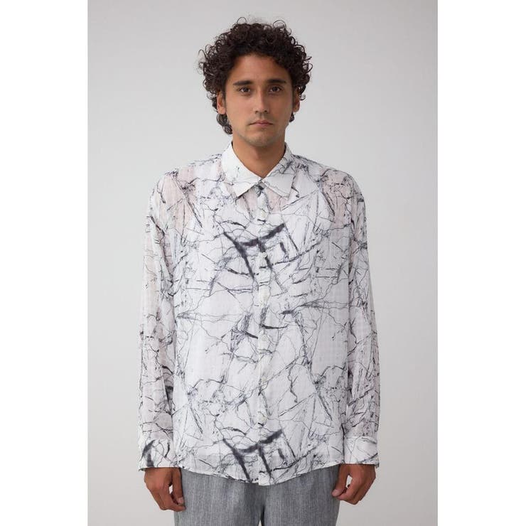 シアーマーブル総柄シャツ | AZUL BY MOUSSY | 詳細画像5 