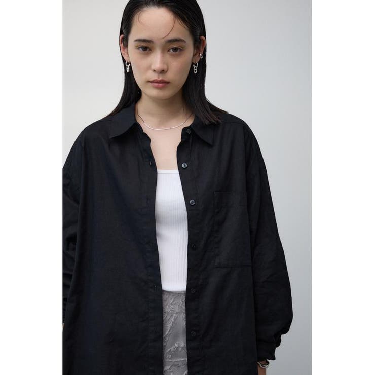 コットンリネンバックデザインシャツ | AZUL BY MOUSSY | 詳細画像13 