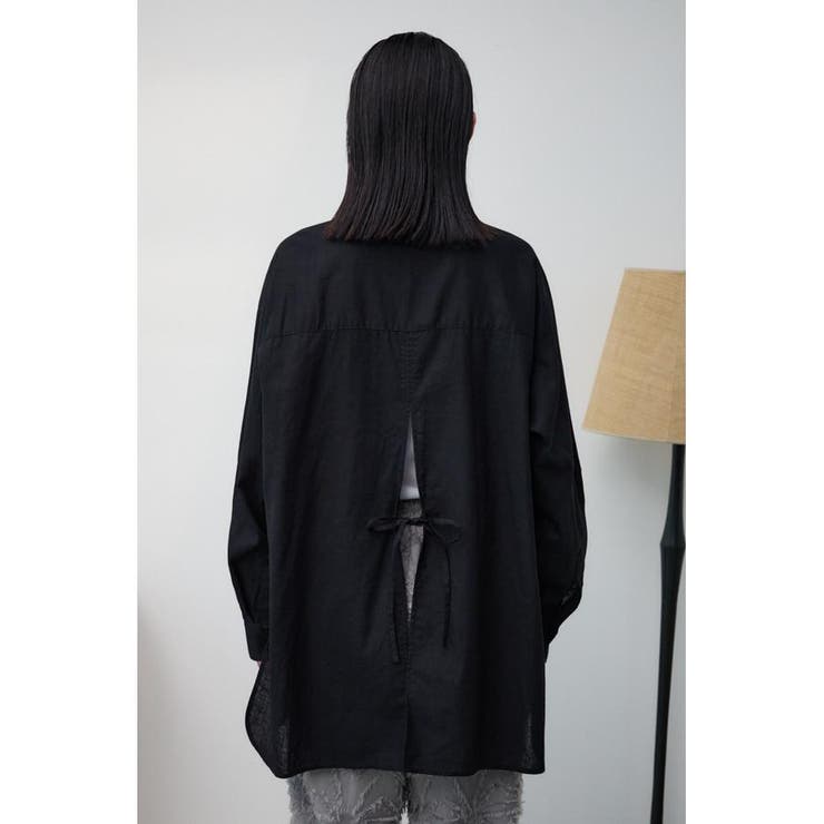 コットンリネンバックデザインシャツ | AZUL BY MOUSSY | 詳細画像18 