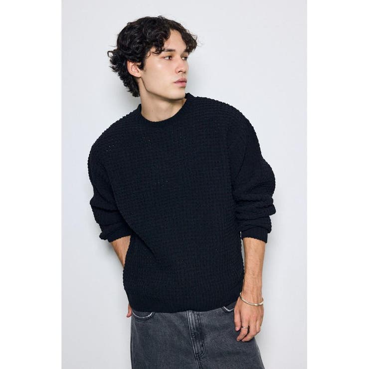 ワッフル編みニットトップス | AZUL BY MOUSSY | 詳細画像13 
