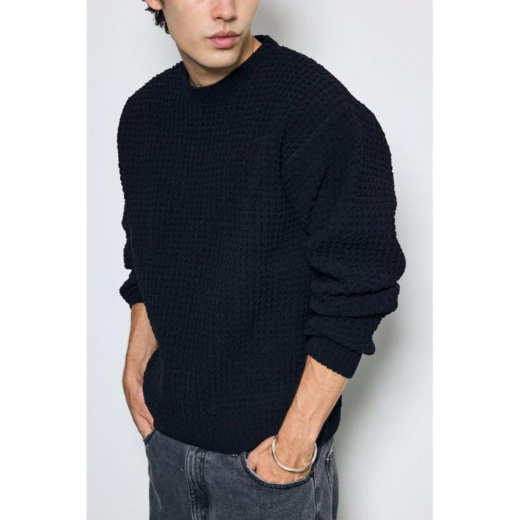 ワッフル編みニットトップス | AZUL BY MOUSSY | 詳細画像14 