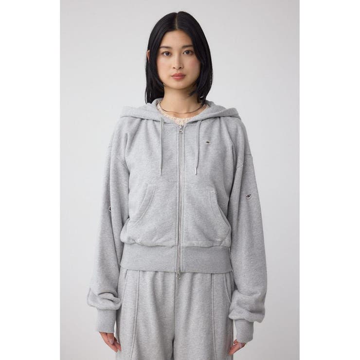 ジップアップダメージフーディー | AZUL BY MOUSSY | 詳細画像16 