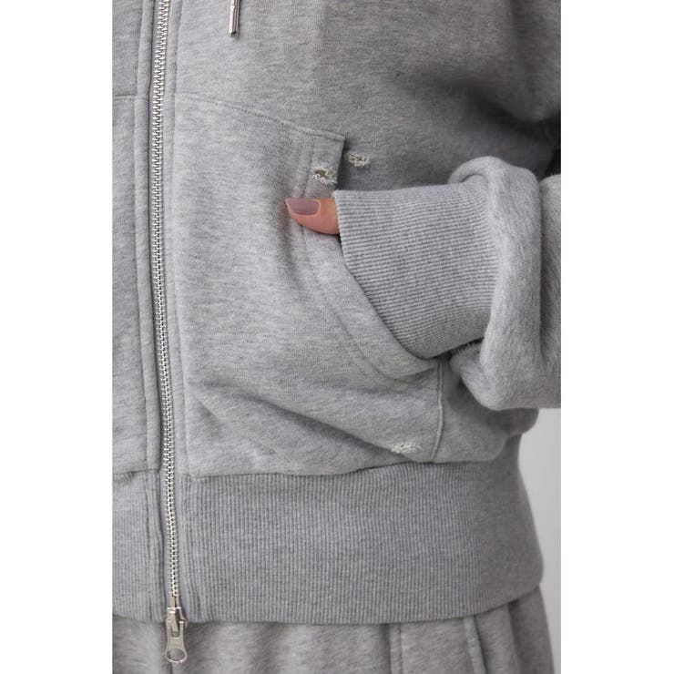 ジップアップダメージフーディー | AZUL BY MOUSSY | 詳細画像23 