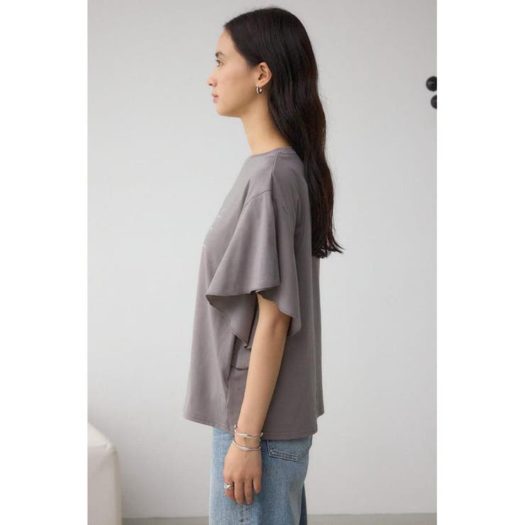 ラッフルスリーブロゴTシャツ | AZUL BY MOUSSY | 詳細画像34 