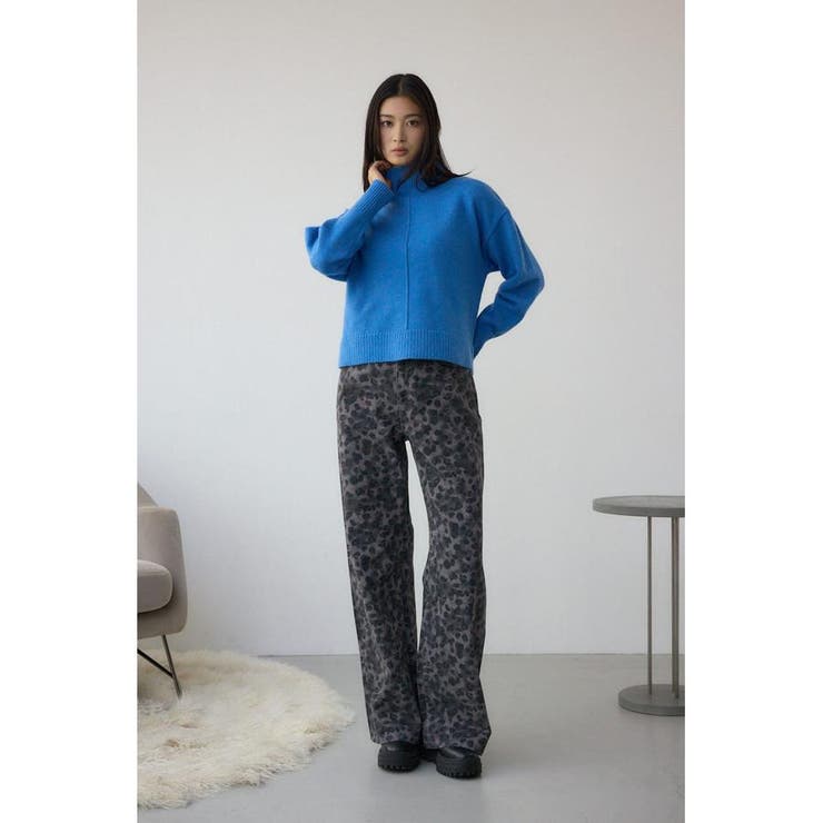 AZUL DENIM 起毛ツイルレオパードデニム | AZUL BY MOUSSY | 詳細画像3 