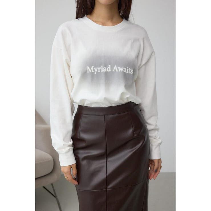 グラデーションロゴルーズロングTシャツ | AZUL BY MOUSSY | 詳細画像1 