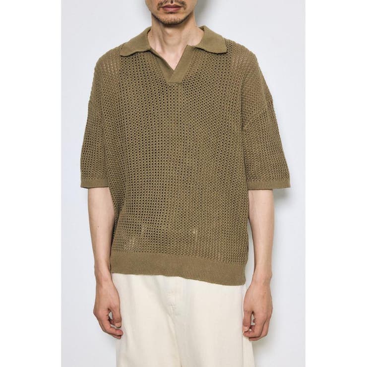 L/KHA1 | メッシュスキッパーポロシャツ | AZUL BY MOUSSY