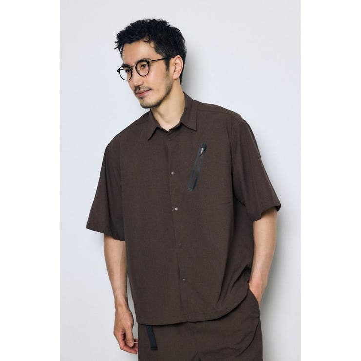 テックジャガードアクション半袖シャツ | AZUL BY MOUSSY | 詳細画像14 