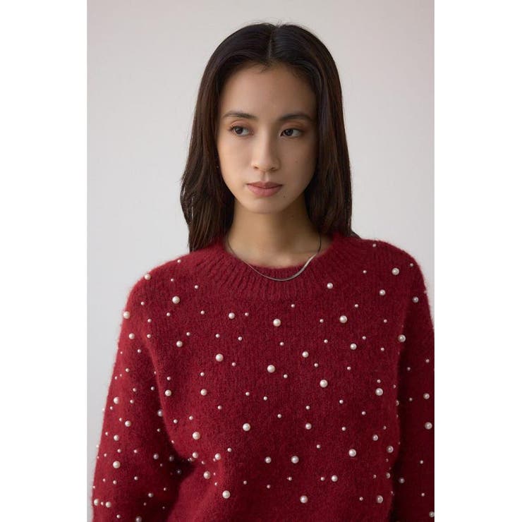 パールビジューニットトップス | AZUL BY MOUSSY | 詳細画像21 