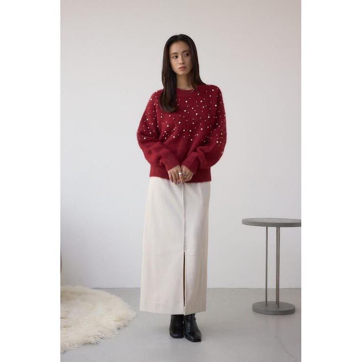 パールビジューニットトップス | AZUL BY MOUSSY | 詳細画像24 