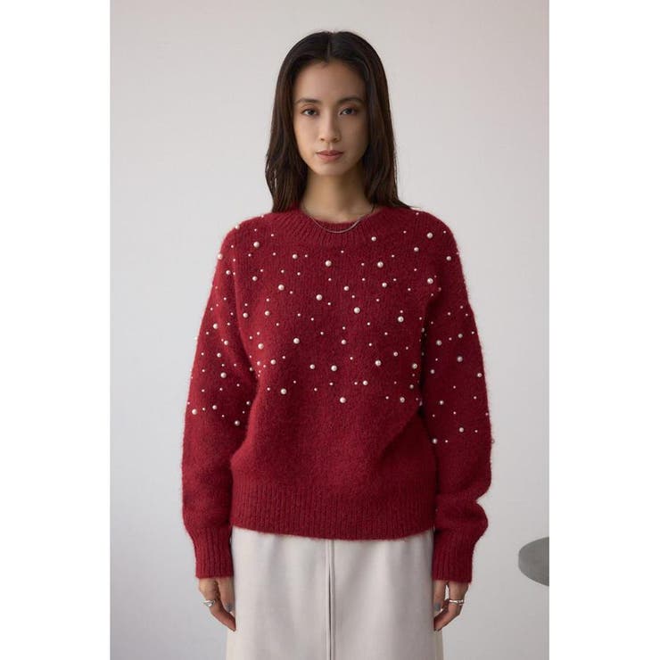 パールビジューニットトップス | AZUL BY MOUSSY | 詳細画像24 