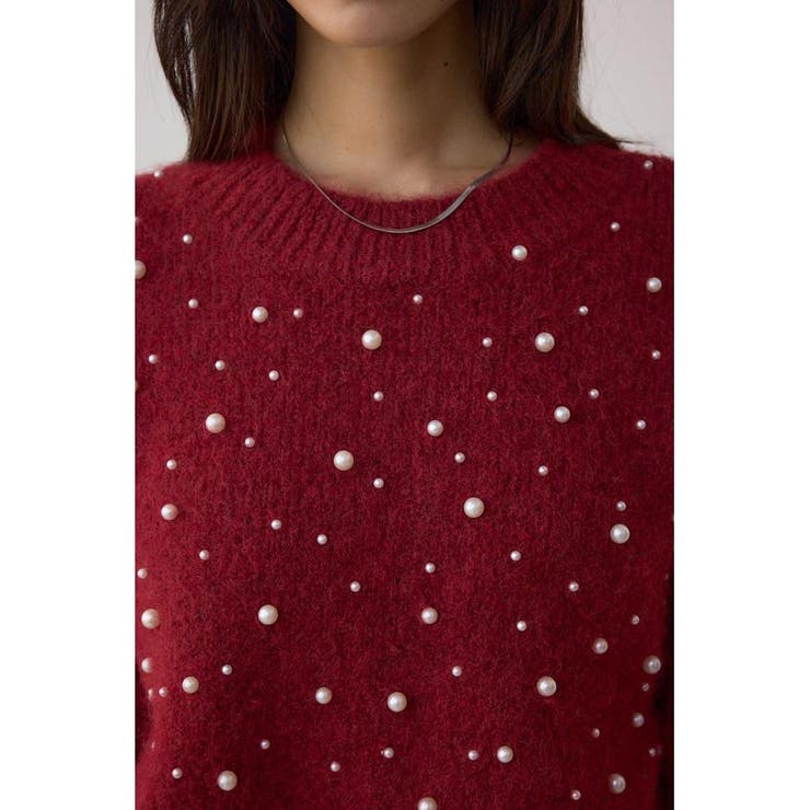 パールビジューニットトップス | AZUL BY MOUSSY | 詳細画像27 