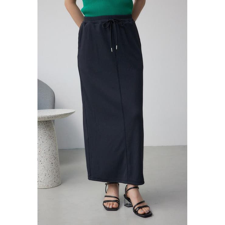BLK | ドライタッチリブナロースカート | AZUL BY MOUSSY